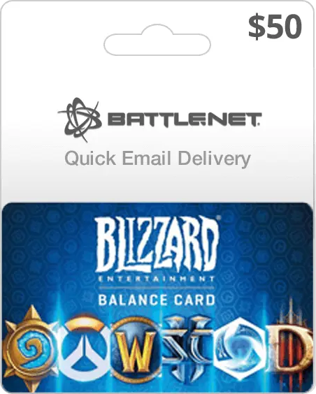 Blizzard Battle.net $50 Balance Card