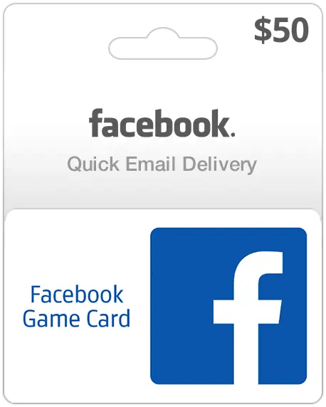 Facebook $50 Game Card