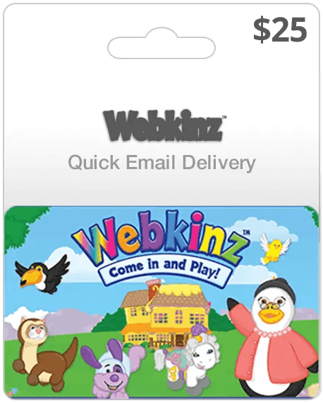 Webkinz $25 Digital Gift Card