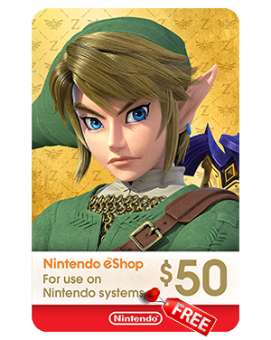 Nintendo $50 Gift Card